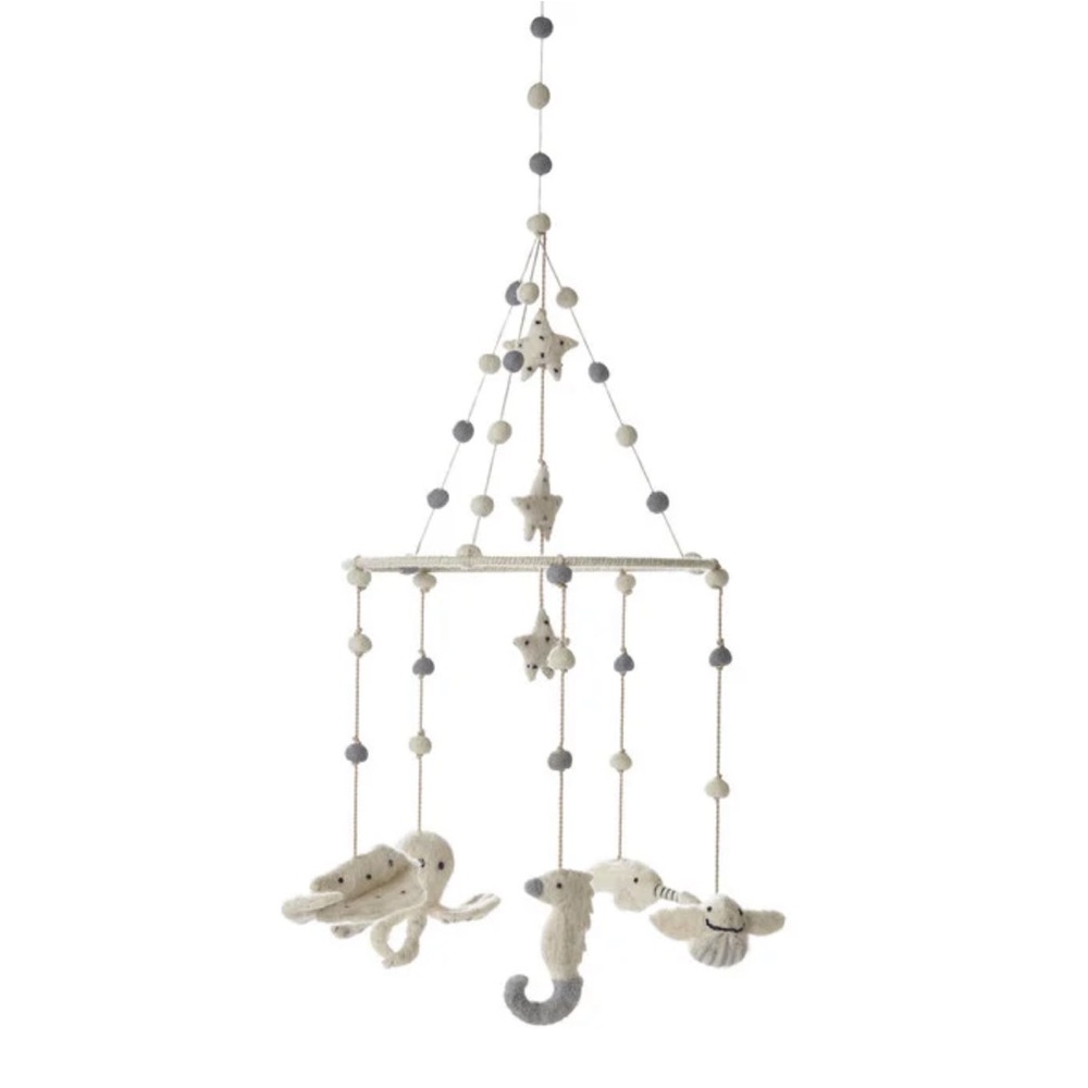 Pehr Life Aquatic Ceiling Mobile - Blue and White